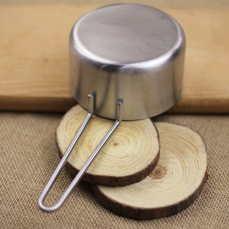 Stainless steel heating quantity cup 200ml wire handle quantity spoon measuring cup heating cream chocolate