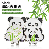 New golf Mark cap clip Panda shape Mark with magnet small Bamboo ball cap clip set