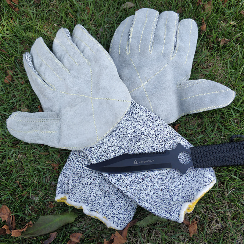 Extended Danima high strength polyethylene steel wire skin gloves Anti-cutting anti-thorn gloves Anti-knife iron wrist gloves