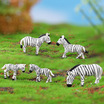 Simulation Zebra Paparazzi Children Toy Room Living-room Living-room Genguan Dress Aquatic Bonsai Pendulum Pieces Baking Cake Ornaments