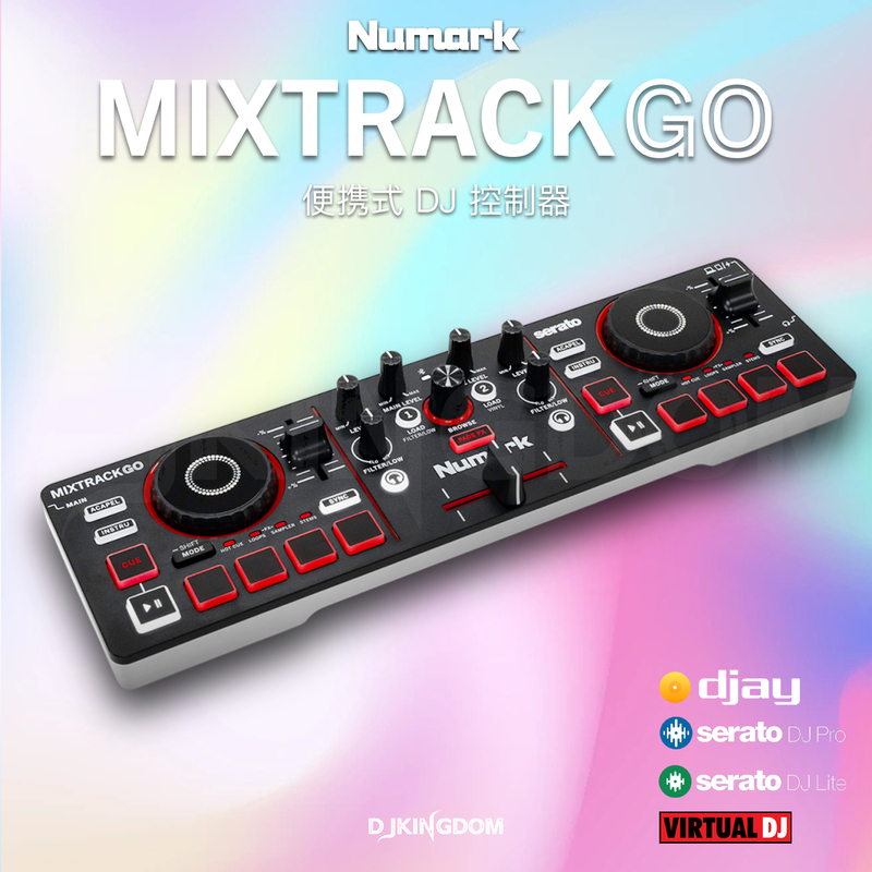 Numark/Luma Mixtrack Go Bluetooth Midi Portable Dj Controller and Music Player