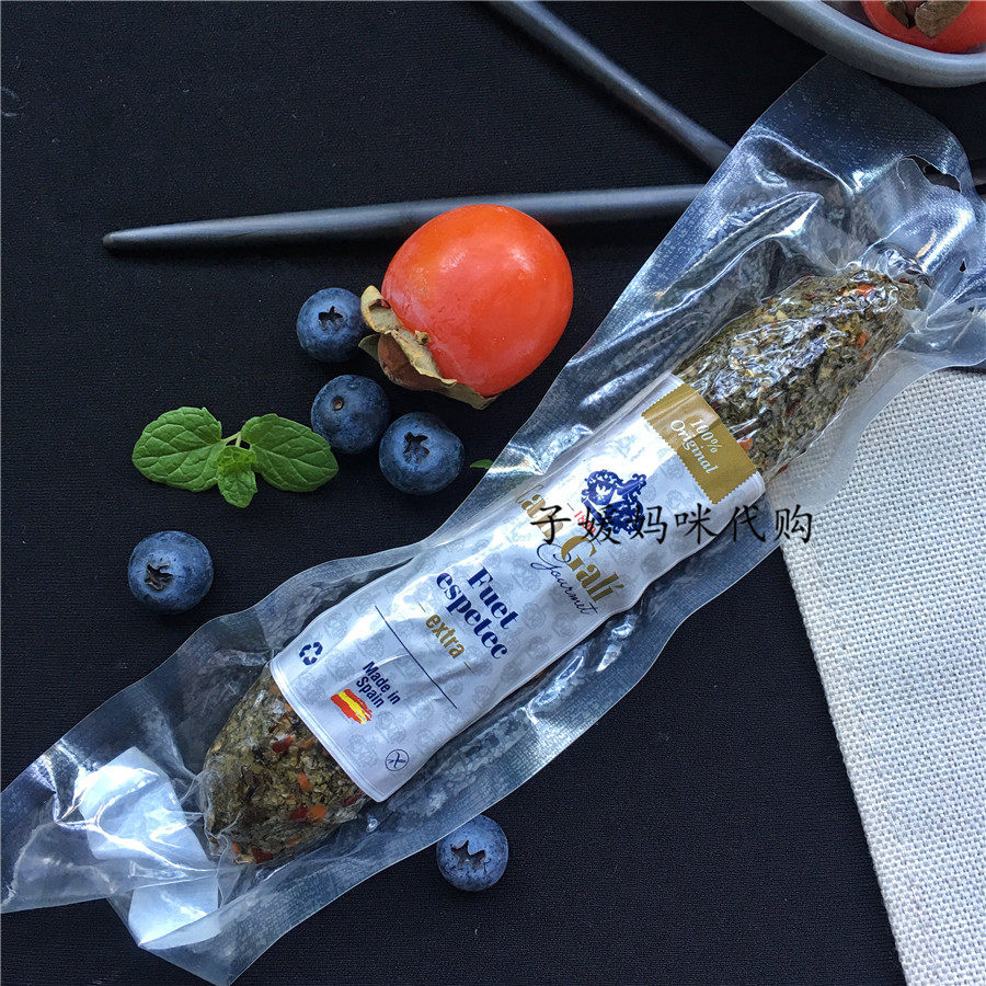 Salami salami mini fuet sliced ready-to-eat dried sausage mini vanilla 90g imported from Spain