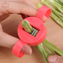 Bean shredder Household multi-function vegetable cutter Cutting pull sun green beans shredded Dutch beans Kitchen gadgets