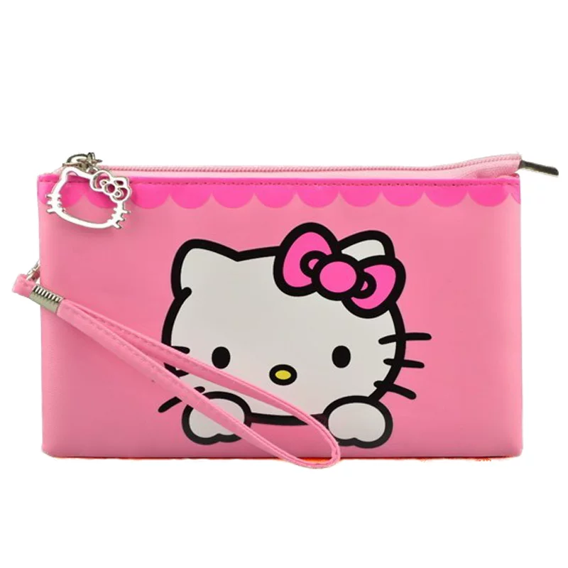 Прямоугольная сумочка-подкладка Hello Kitty, мультяшная небольшая клатч-кошелек, водонепроницаемая сумка