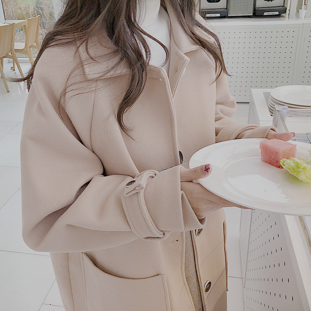 2019 thu đông mới nhỏ áo len dày retro nữ phiên bản Hàn Quốc áo len nữ vừa và dài - Accentuated eo áo