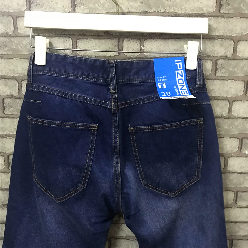 Baleno Benny Road Quần jeans nam Cotton Slim Rise Quần nam Quần dài thời trang giản dị Tide cá tính - Quần jean đồ nam đẹp