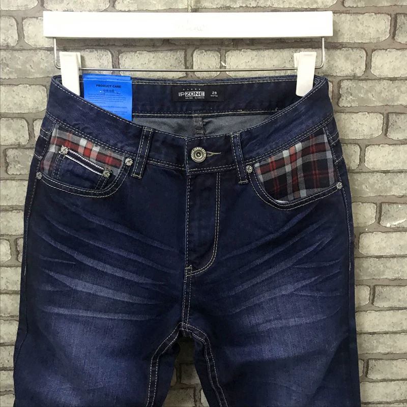 Baleno Benny Road Quần jeans nam Cotton Slim Rise Quần nam Quần dài thời trang giản dị Tide cá tính - Quần jean đồ nam đẹp