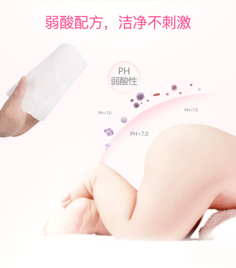Chăm sóc khăn lau trẻ em, khăn ướt, tay sơ sinh, đánh rắm, khăn ướt, sản phẩm cho bé, 80 bơm, 3 gói khăn ướt cho trẻ sơ sinh của nhật