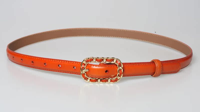 Ceinture Tissée De Forme Concave En Cuir De Vache À La Mode En Gros display picture 10