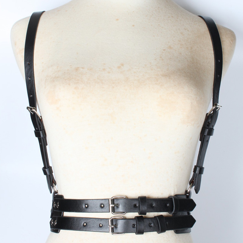 Retro Leather Strap Sling Waist Belt display picture 1