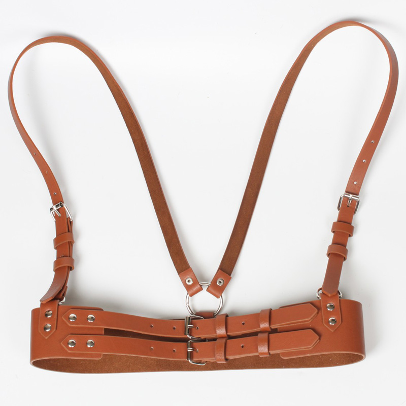 Retro Leather Strap Sling Waist Belt display picture 3