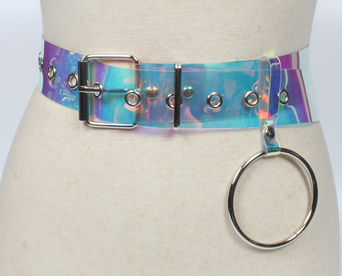 Fashion Transparent Pvc Ring Color Belt Wholesale display picture 1