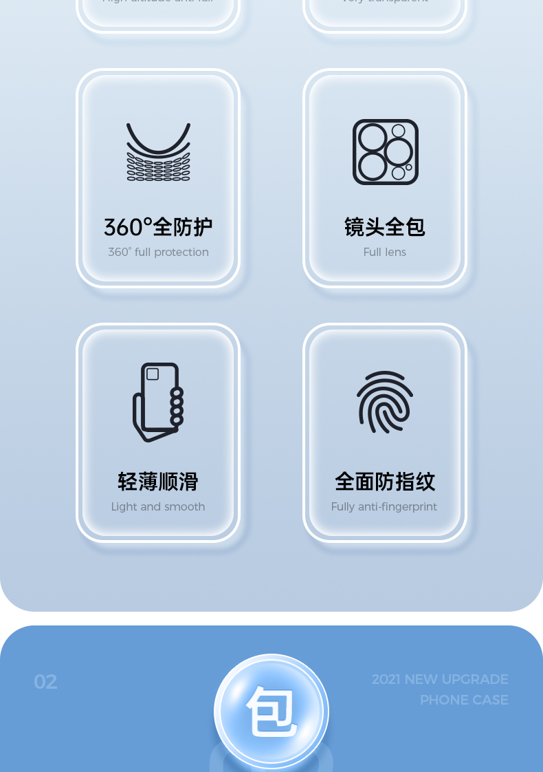 品胜 手机壳透明防摔保护套超薄 图5