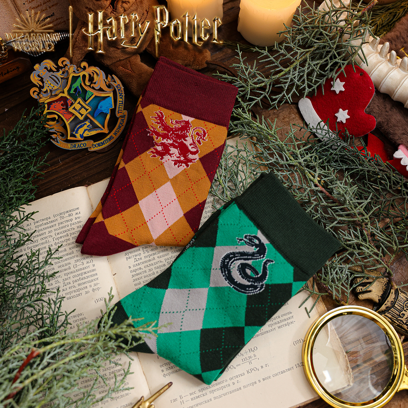 Authentic Harry Potter Hogwarts Socks, Four Houses Mid-Calf Socks, Gryffindor Slytherin Breathable Socks Authentic Harry Potter Hogwarts Socks, Four Houses Mid-Calf Socks, Gryffindor Slytherin Breathable Socks