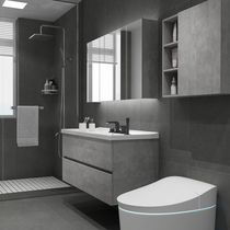 Smart Nordic bathroom cabinet combination Modern simple washbasin cabinet washbasin cabinet Bathroom sink bathroom cabinet