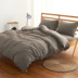 Tianzhu Khăn bông cotton denim tối giản các doanh nghiệp tăng gấp đôi đan bộ comforter giường ngủ bông vải ba mảnh - Bộ đồ giường bốn mảnh bộ chăn ga gối đệm cưới Bộ đồ giường bốn mảnh