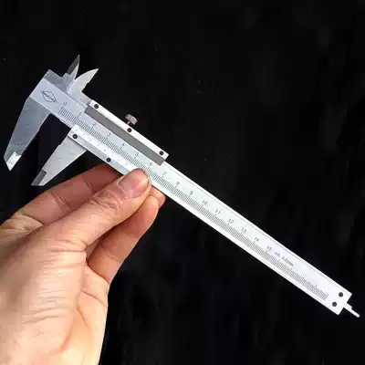 Metal vernier caliper 150mm range measuring outer diameter inner diameter depth accuracy 0 02 household small precision