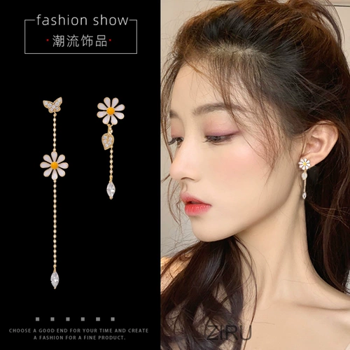 Асимметричные длинные серьги с кисточками, популярно в интернете, по фигуре