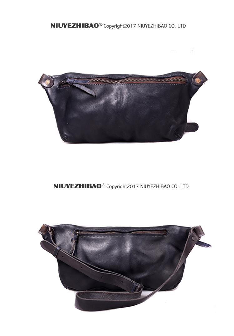Handmade cũ túi messenger da retro vai nam Túi Messenger đầu máy túi ngực thường đeo ba lô túi da - Túi của con người balo juno