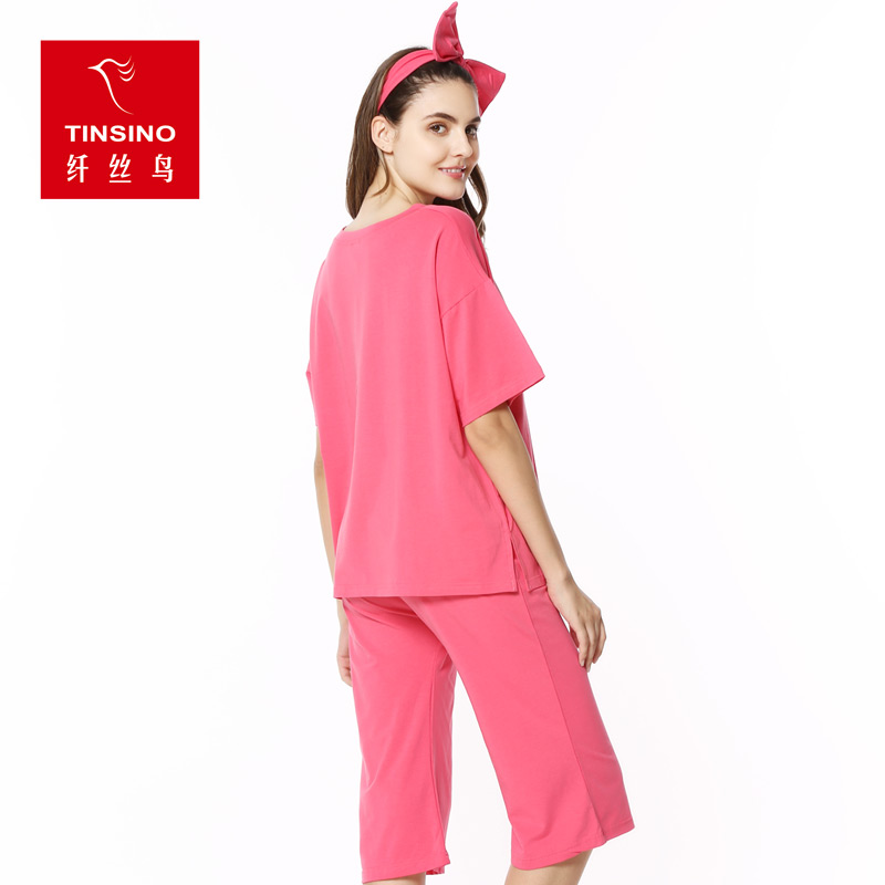 Pyjama pour femme TINSINO    en Coton à manchon moyen - Ref 2993833 Image 3