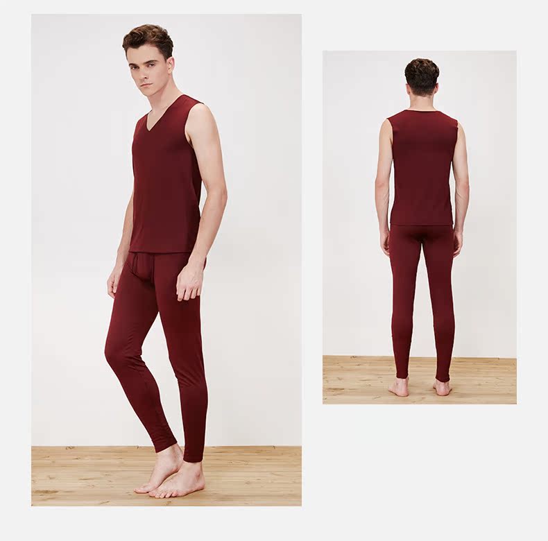 Dây tóc chim ấm áp áo vest nam không có dấu vết đau lòng Cửa hàng kinh doanh cashmere cashmere không tay áo mùa thu đông áo lót nam đẹp