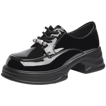 Zhuo Shini thick-soled shallow mouth single shoes womens Oxford shoes autumn new womens shoes British style loafers versatile shoes