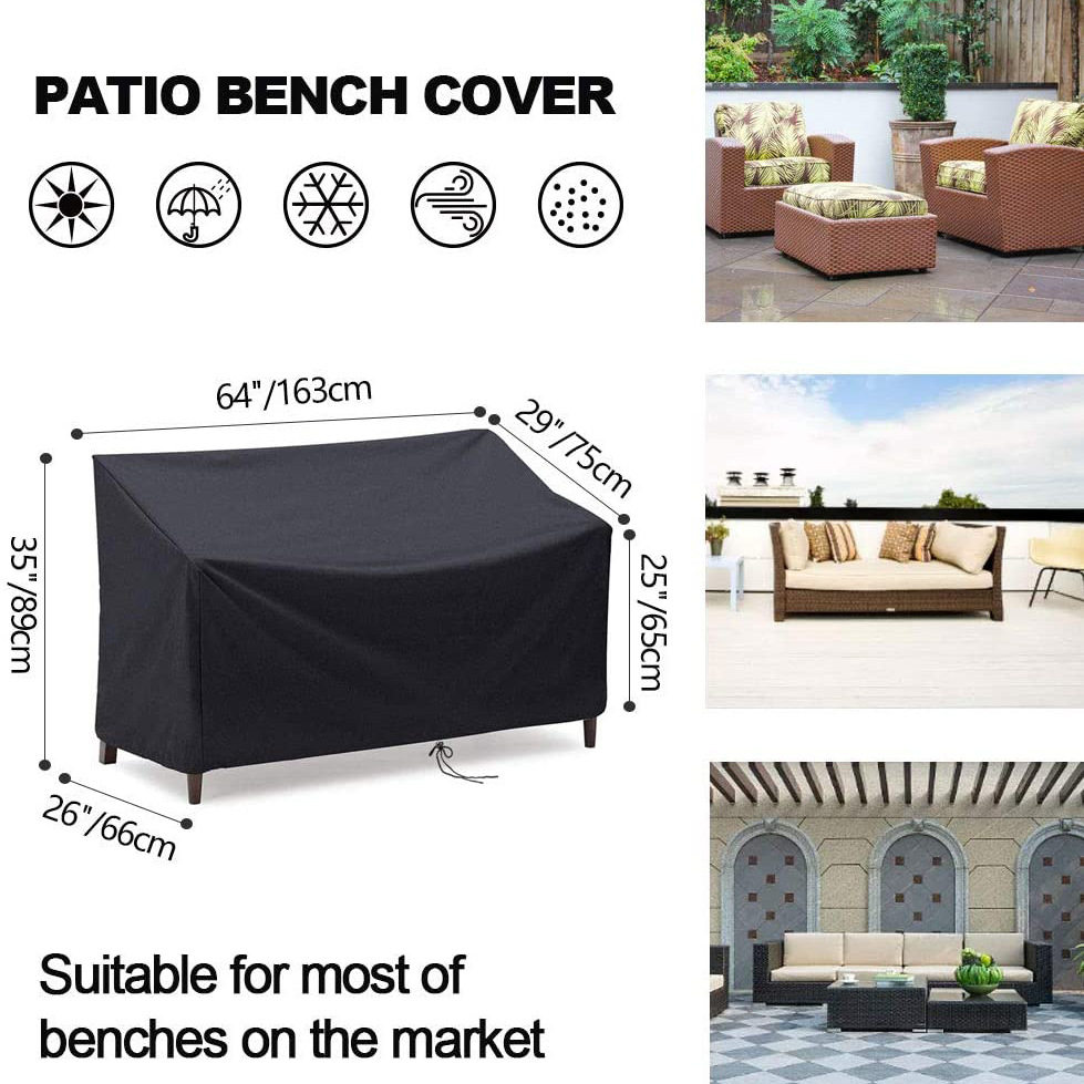 2 3 4 Seat Outdoor Garden Park Terrace Bench Cover Waterproof Furniture Cover Sofa Recliner Table Dust Cover