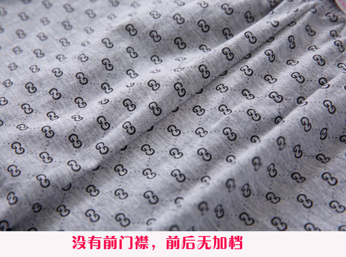 Mùa xuân và mùa hè Mùa hè Bộ đồ ngủ cotton nam trung niên và già quần kaki