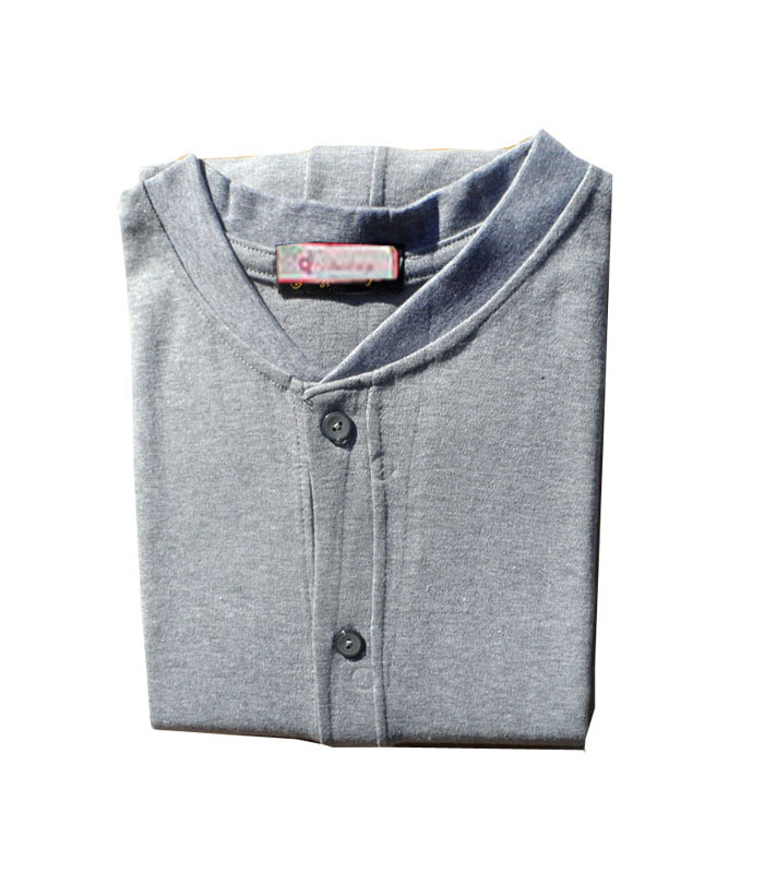 Quần áo mùa thu trung niên và cổ điển nam mở cotton đơn áo sơ mi nhiệt đồ lót cardigan áo len cotton cũ áo ấm nam trung niên