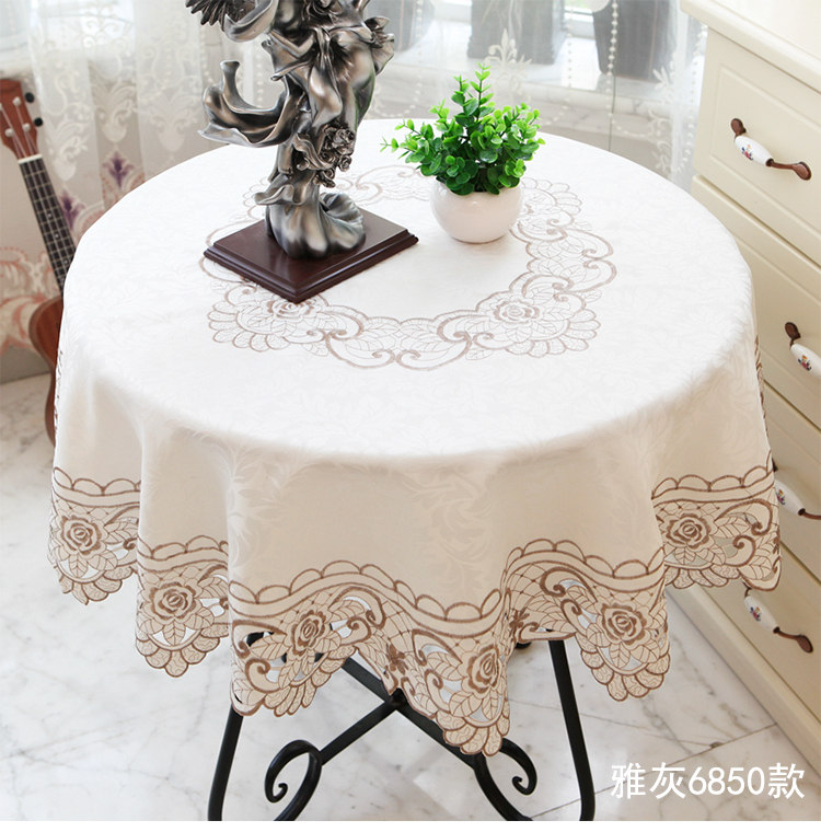 Mục vụ Châu Âu tròn khăn trải bàn vuông tròn khăn trải bàn vải bọc vải chống co giãn đơn giản hiện đại hộ gia đình bàn cà phê vải - Khăn trải bàn khăn trải bàn nhà hàng đẹp