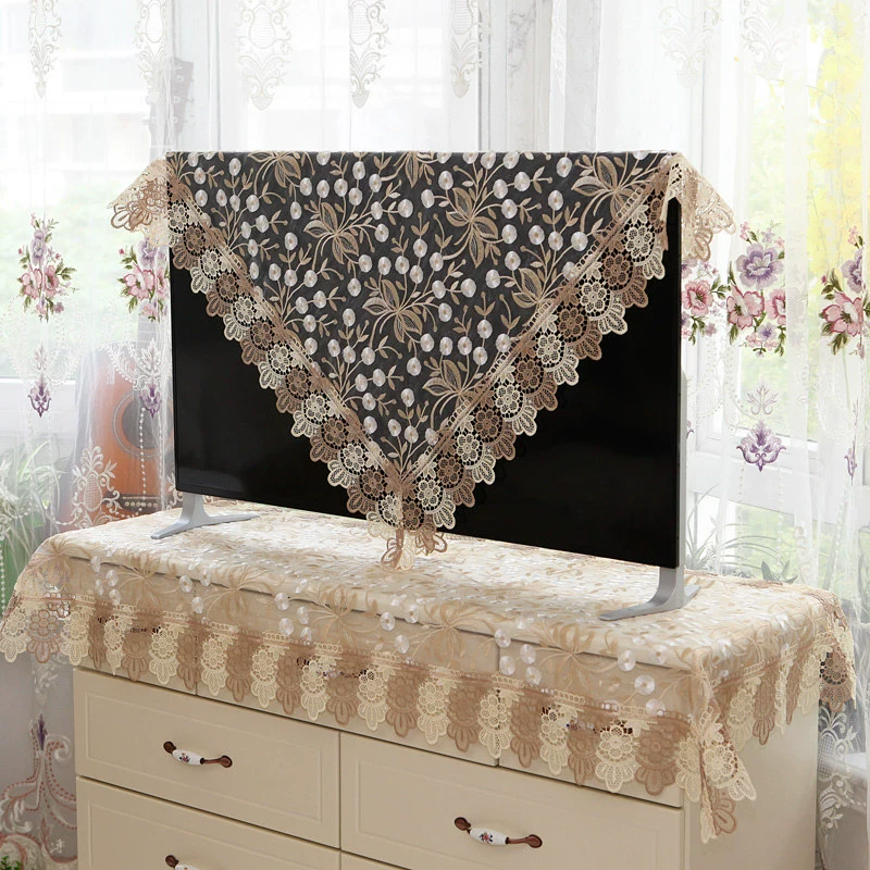TV cover vải nghệ thuật LCD châu Âu thiết bị điện bụi phủ tường máy tính để bàn 32 50 55 inch 60 TV cover vải - TV