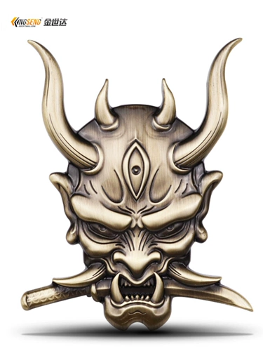 Призрачный самурай наклейка на стикере -наклейка призраки боевых искусств скелетоны металлическая металлическая металлическая модель патч электрический мотоцикл мотоцикл