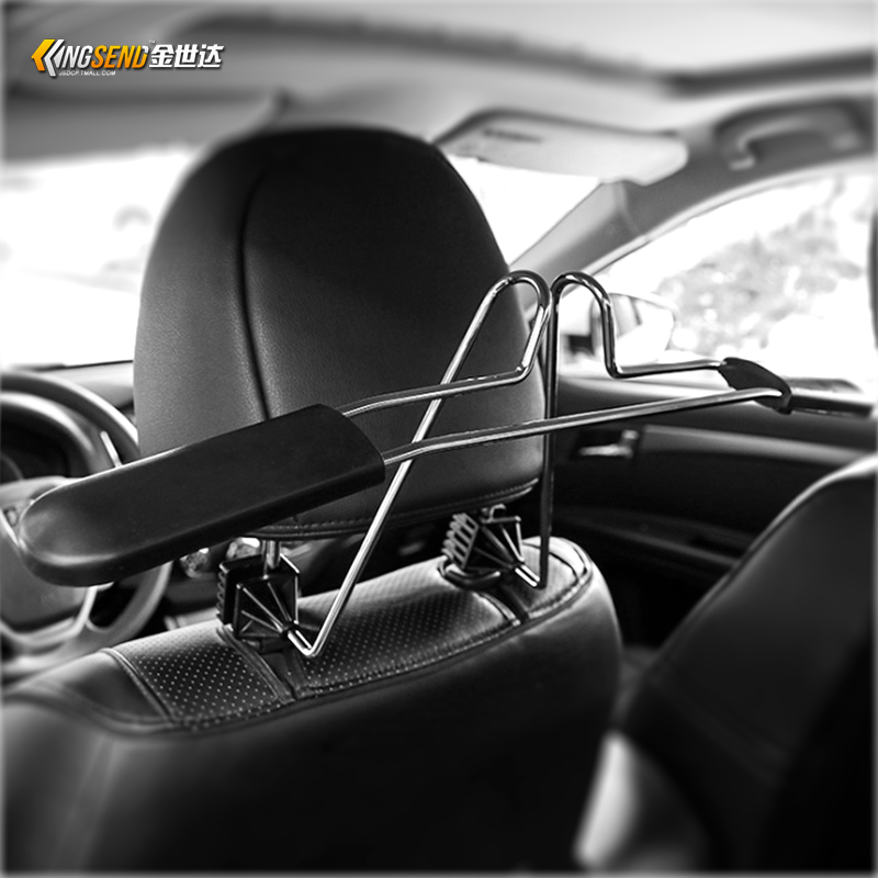 Car hanger Car stainless steel clothes rack Car bedding Multi-function seat back drying rack Car hanger