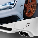 Плетеная автомобильная наклейка машины персонализированная творческая модификация музыкальный символ металлический автомобиль маркер маркер автомобиль дверной маркер задний хвост украшения