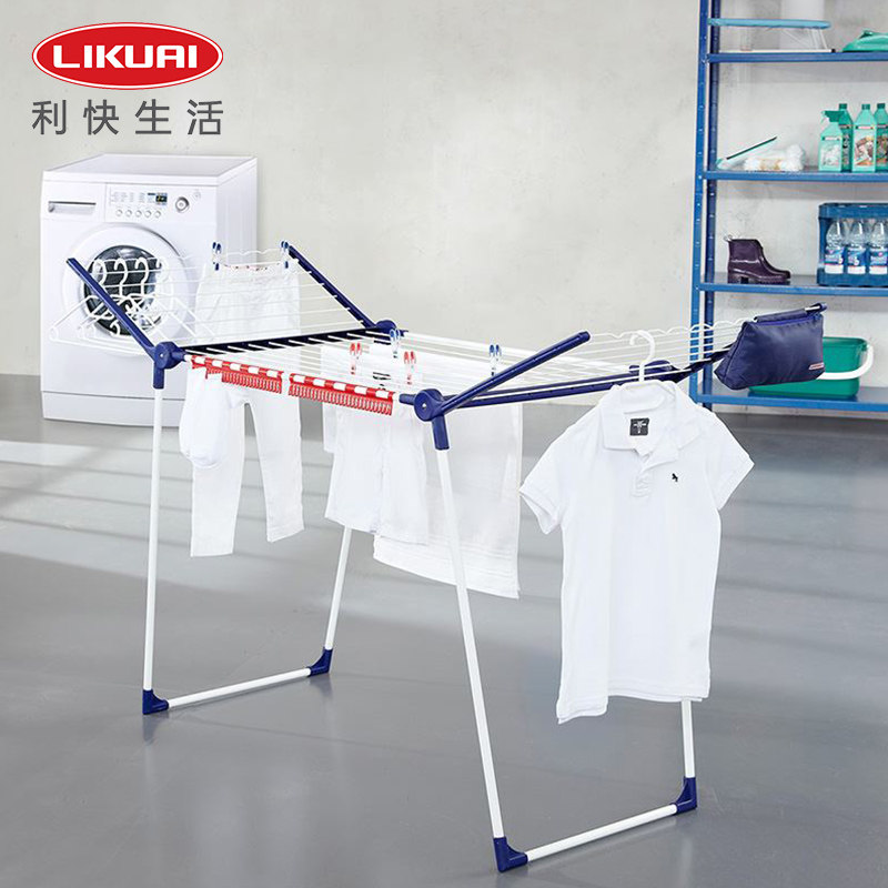 Help Germany imported folded stainless steel drying frame wing landing drying frame indoor balcony drying frame household drying frame