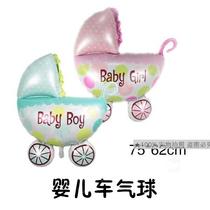 Birthday decoration layout imitation imported aluminum Film Aluminum foil balloon newborn baby 100-day banquet large stroller balloon