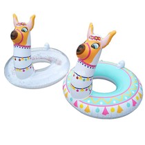 Inflatable adult alpaca swimming ring Inflatable sheeps head swimming ring Inflatable alpaca floating bed Inflatable alpaca floating row mount