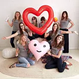 Экологичная надувная игрушка в форме сердца, увеличенная толщина