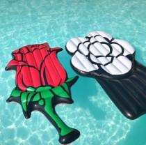 Adult water inflatable rose floating rosette Camellia floating row rosette swimming ring Camellia swimming ring floating bed