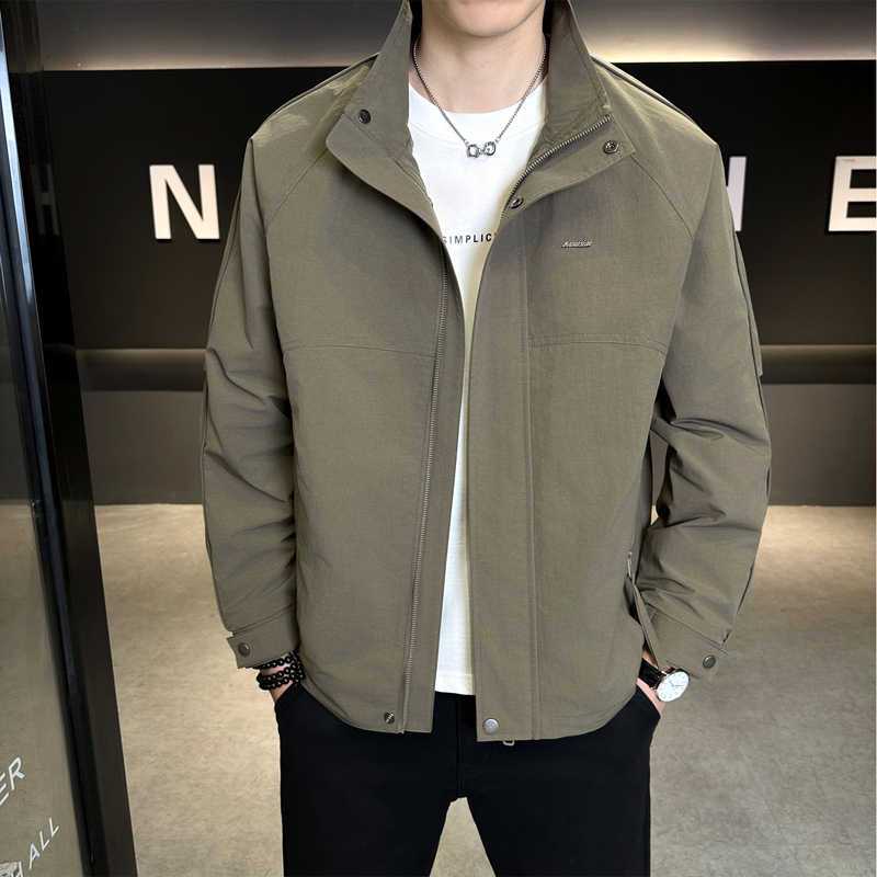 Stand Collar Jacket for Men 2026 Autumn and Winter New Style Workwear Zipper Casual Coat Loose Cotton-Padded Thickened Top Men's Clothing Stand Collar Jacket for Men 2026 Autumn and Winter New Style Workwear Zipper Casual Coat Loose Cotton-Padded Thickened Top Men's Clothing