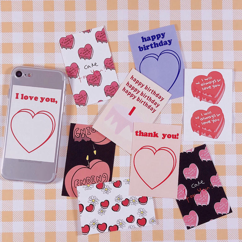 Buy South Korea Buys Mazzzzy With Love Cake Card Postcard Hand Book Phone Shell Diy Decorative Sticker On Ezbuy My