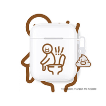 Prank Fun Airpods1 2 3 Generation PRO headphone shell transparent Softshell Applicable to Apple Bluetooth protective sleeve