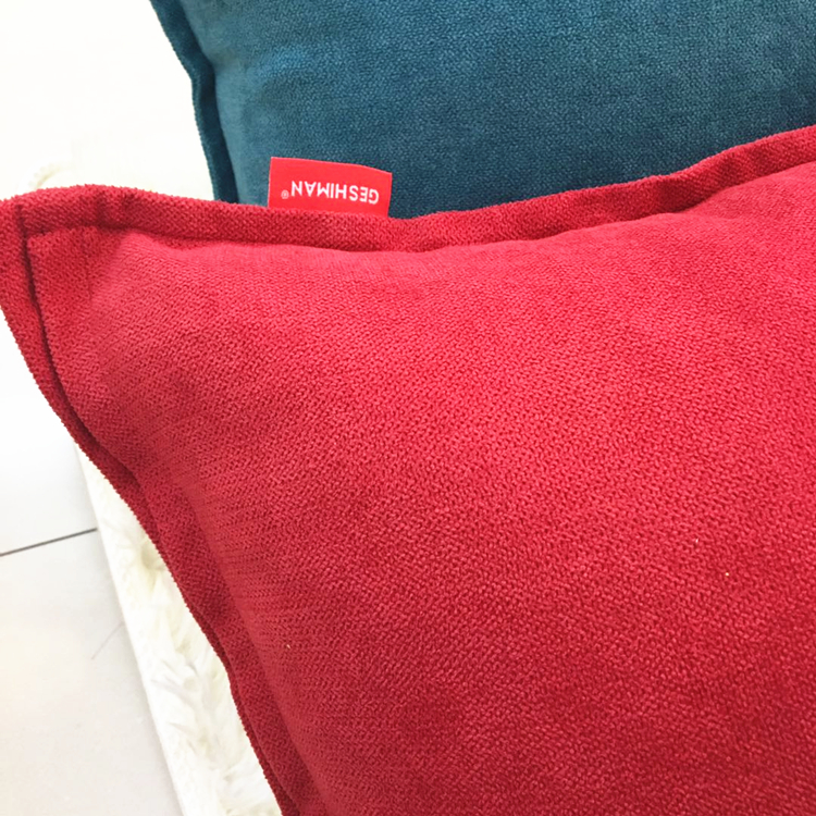 Vải nhung dày gối bông lớn đệm sofa văn phòng gối gối thắt lưng đơn giản trở lại tùy chỉnh gối đệm ghế
