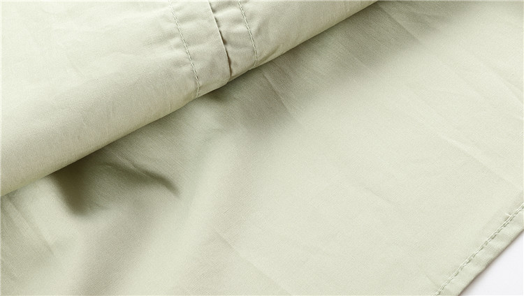 VK旗艦店 韓系氣質收腰一字領露肩口袋襯衫長袖洋裝