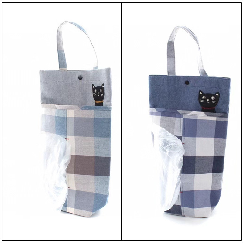 Export Japan Black Cat paper bag paper bag hanging paper pumps kitchen fresh bag containing vehicle