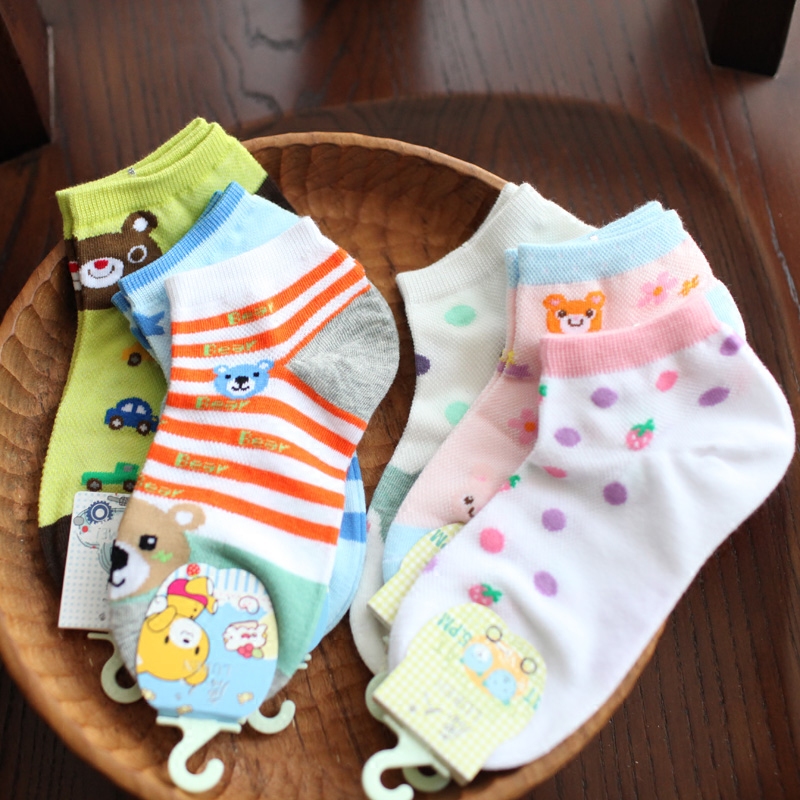 Special Clearance Deer People Children's Breathable Mesh Socks Summer Socks Boys Girls Cartoon Embroidery