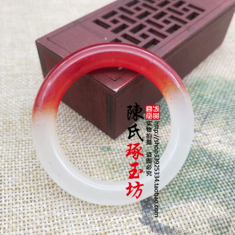 Xiu Yu Chicken Blood Jade Jade Ring Cirque Ring Rings Jade Pendant Lifting Ring Bird Cage Ring Hanging Ring Pull Ring DIY Handmade Jade