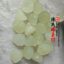 Natural Xiu Yulian fluffy jade liulian fluffy diy handmade material Buddha bead bracelet small pendant star moon accessories