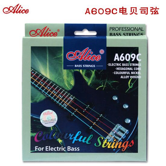 Alice Alice A609C 4-string electric bass string set color bass string set 1-4 strings