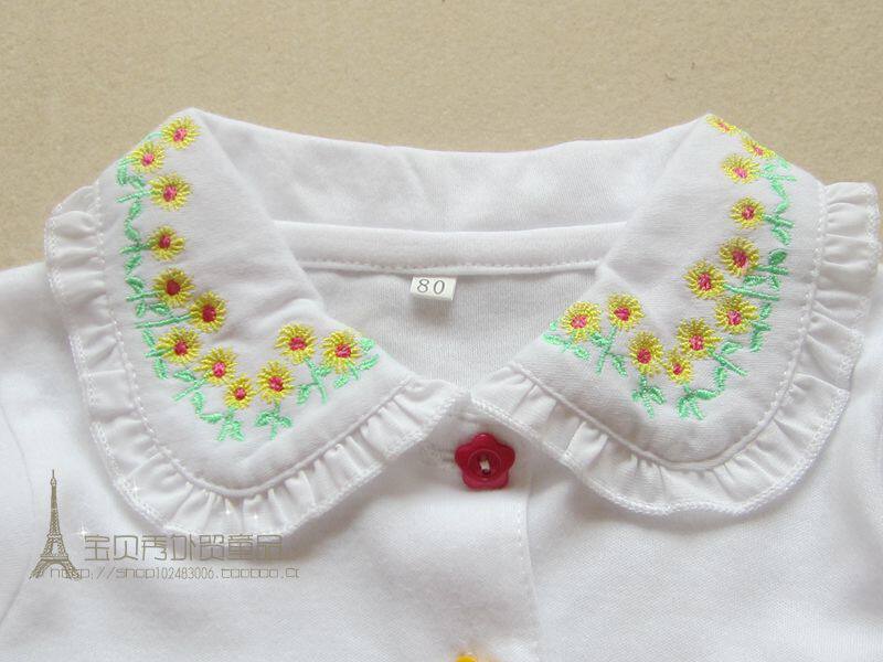 Chemise fille à manche longue en coton - Ref 2086901 Image 4